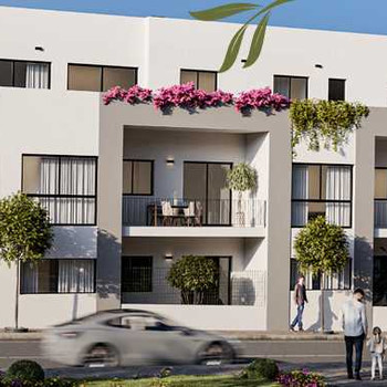 WOHNUNG mit 3 Schlafzimmern und 9 m² (Terrasse). Garage und Abstellraum.