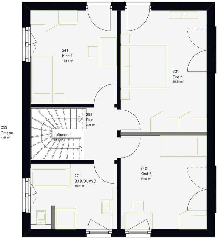 Beispiel Grundriss OG