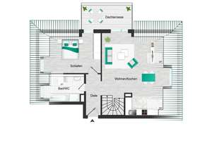 ** MODERNES DESIGN TRIFFT GEMÜTLICHKEIT, DACHGESCHOSSWOHNUNG MIT GALERIEFLÄCHE ** – Die vollständige Adresse der Immobilie erhältst du vom Anbieter., 81827 Waldtrudering, München – Vorschaubild 15