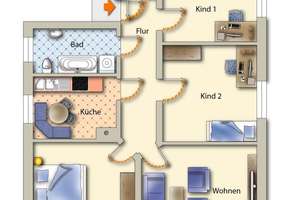 4 Räume mit Altbau-Charme – Chemnitzer Straße 45, 9599 Freiberg – Vorschaubild 2