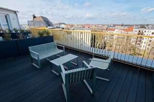 ***ÜBER DEN DÄCHERN VON LEIPZIG~MÖBLIERTES APARTMENT~ALL-INCLUSIVE MIETE~DACHTERRASSE**