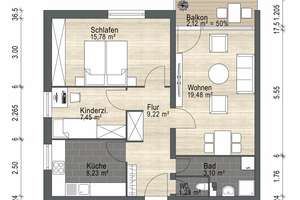 Kapitalanlage in Nürnberg-Werderau – vermietete 3-Zimmer-Wohnung im 6.OG mit Aufzug – Die vollständige Adresse der Immobilie erhältst du vom Anbieter., 90441 Werderau, Nürnberg – Vorschaubild 12