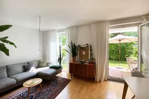Zwischenmiete: Helle möblierte 2-Zimmer-Wohnung mit Garten & Terrasse in München-Haidhausen – Michael-Huber-Weg 14, 81667 Haidhausen Nord, München – Vorschaubild 7