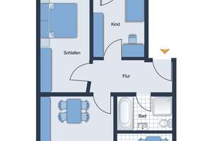 3 Zimmer • mit Balkon • Bad mit Wanne und Dusche • auf dem Schloßberg • zur Miete • in Chemnitz – Die vollständige Adresse der Immobilie erhältst du vom Anbieter., 9113 Schloßchemnitz, Chemnitz – Vorschaubild 2