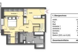 Exklusive Maisonette–Wohnung mit Blick auf die Elbe – Die vollständige Adresse der Immobilie erhältst du vom Anbieter., 20457 HafenCity, Hamburg – Vorschaubild 21