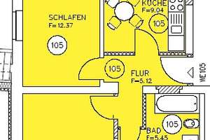 Möblierte 2-Raum-Wohnung mit Balkon in Stadtfeld Ost! – Große-Diesdorfer-Str. 6-11, 39108 Stadtfeld Ost, Magdeburg – Vorschaubild 9