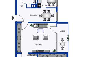 Helle 3-Zimmer-Wohnung mit Loggia & 2 WCs in Dortmund-Hombruch (Süden) – Gotthelfstraße 5, 44225 Hombruch (Ortsteil), Dortmund – Vorschaubild 2