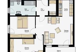 antaris Immobilien GmbH ** Ihr Platz zum Leben-Charmante 3-Raum-Wohnung mit modernem Wohnkonzept** – Die vollständige Adresse der Immobilie erhältst du vom Anbieter., 99084 Altstadt, Erfurt – Vorschaubild 9