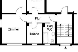 Ruhige 3-Zimmer Wohnung in Ubbedissen – Die vollständige Adresse der Immobilie erhältst du vom Anbieter., 33699 Stieghorst, Bielefeld – Vorschaubild 2