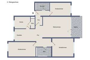 4 ½-Zi.-ETW in 2. OG mit Südbalkon und TG-Stellplatz – Die vollständige Adresse der Immobilie erhältst du vom Anbieter., 70619 Heumaden, Stuttgart – Vorschaubild 11