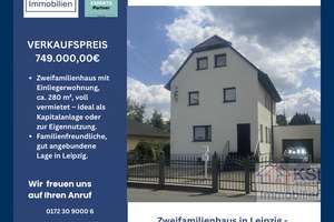 Zweifamilienhaus in Leipzig - zentrumsnah, ruhige Lage, ideal für Familien & Investoren