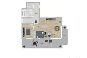 Moderne Erdgeschosswohnung mit Balkon und Terrasse