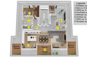 Penthouse "Wohnjuwel" in ruhiger Top Lage + ca. 87 m² Dachterrasse – Braunschweig – Vorschaubild 24
