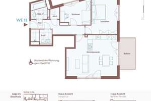 Nachhaltig & modern: Barrierefreie 3-Zimmer-Wohnung mit Balkon – provisionsfrei – Berliner Straße 160, 10715 Wilmersdorf, Berlin – Vorschaubild 7