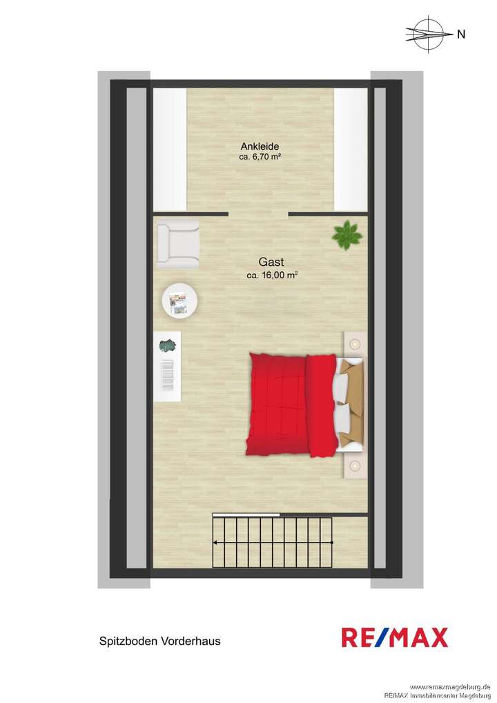 Spitzboden Vorderhaus