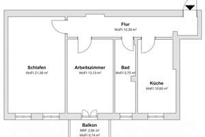 Ruhige, helle Altbauwohnung, 2 Zimmer, in Berlin-Steglitz – Die vollständige Adresse der Immobilie erhältst du vom Anbieter., 12163 Steglitz, Berlin – Vorschaubild 8