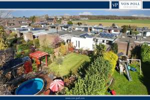 Moderner Bungalow mit Wärmepumpe, PV-Anlage, FB-Hzg, 3-fach Glas in Sackgasse in DU-Süd I Erbpacht