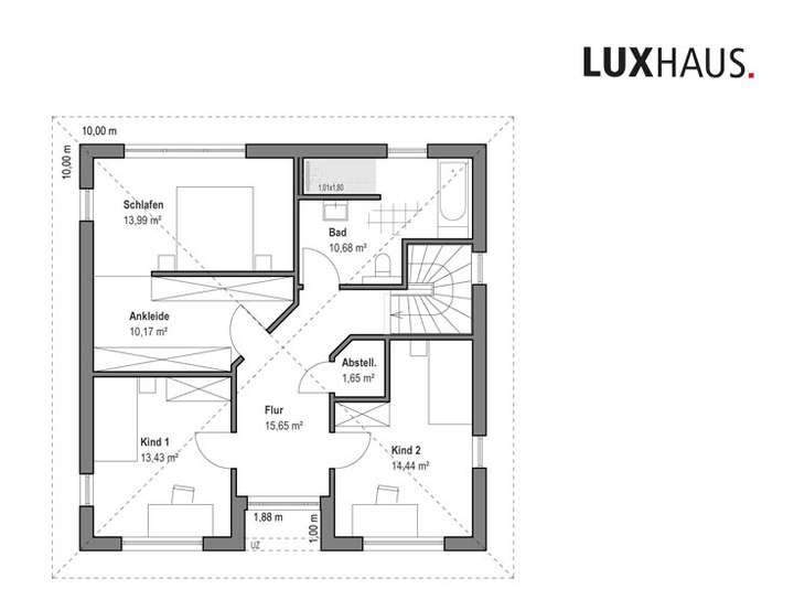 Grundriss Obergeschoss