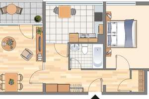 Demnächst frei! 2-Zimmer-Wohnung in Dortmund Hörde (WBS für 65m² erforderlich!) – 44263 Hörde (Ortsteil), Dortmund – Vorschaubild 1