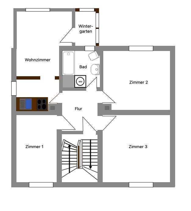 Grundriss Obergeschoss