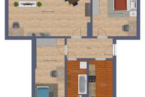 Tolle Aussicht vom Balkon - praktische 3 Raum Wohnung in Stadtfeld-Ost ist ab sofort bezugsfrei – 39108 Stadtfeld Ost, Magdeburg – Vorschaubild 21