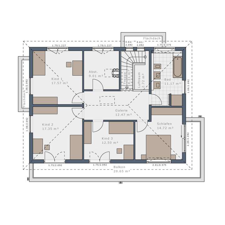 Grundriss Obergeschoss