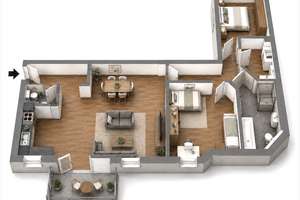Neubauwohnung- 3 Zimmer mit Balkon in Hannover-Stöcken/Leinhausen – Stöckener Str. 63, 30419 Leinhausen, Hannover – Vorschaubild 7