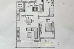 3 Zimmer Wohnung mit Balkon Nähe Audi/Schuh Mücke – Nürnbergerstraße 99, 85055 Nordost, Ingolstadt – Vorschaubild 3