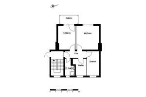 Schöne 3-Zimmer-Wohnung mit Balkon – Hamburger Straße 262a, 28205 Peterswerder, Bremen – Vorschaubild 3
