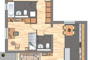 Platz für die kleine Familie - 3 Zimmer Wohnung in Wuppertal Vohwinkel – Ehrenhainstraße 128, 42329 Vohwinkel, Wuppertal – Vorschaubild 2