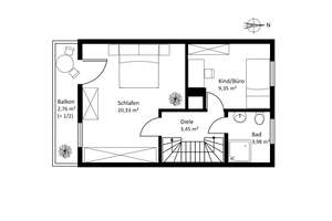 Charmantes Reihenmittelhaus mit 4 Zimmern und Süd-Garten in ruhiger Wohnlage - Erbbaurecht – Die vollständige Adresse der Immobilie erhältst du vom Anbieter., 81247 Obermenzing, München – Vorschaubild 13