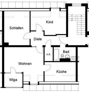 OHNE Aufzug! Dachgeschosswohnung in Mülheim NUR MIT 80m²-WBS!