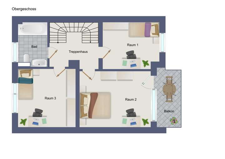 Grundriss Obergeschoss