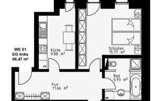 ** Zentrum-Süd: Sanierte 2-Zimmerwohnung mit Balkon und eigenem Garten in exklusiver Lage ** – Shakespearestraße 60, 4107 Zentrum-Süd, Leipzig – Vorschaubild 13
