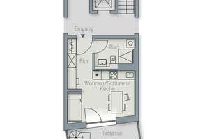 Perfekt für Wochenendheimfahrer und Studenten - Möbliertes Apartment in zentraler Lage – Jahnstraße 6, 91054 Altstadt, Erlangen – Vorschaubild 9