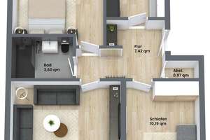 Sanierte 3-Zimmer-Wohnung in Muenchen-Hadern in naturnaher Lage – Blumenauer Straße 16, 80689 Blumenau, München – Vorschaubild 8