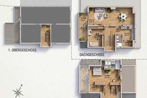 Erstbezug/Dachausbau: Exklusive klimatisierte Maisonette mit West-Dachterrasse & Garage in  Uninähe – 40225 Bilk, Düsseldorf – Vorschaubild 27