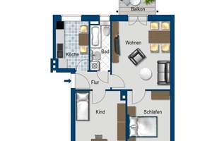 Gemütliche 3 Zimmer Wohnung sucht neuen Mieter! – 39108 Stadtfeld Ost, Magdeburg – Vorschaubild 2