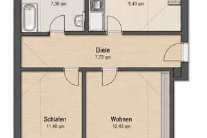 Über den Dächern von Halle – helle 2-Raum-Wohnung mit Einbauküche – 6112 Nördliche Innenstadt, Halle (Saale) – Vorschaubild 18