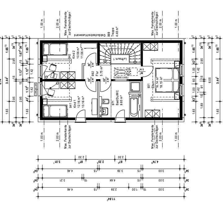 Grundriss Obergeschoss