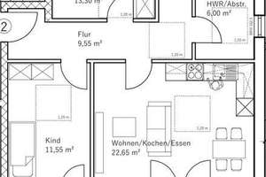 Marschweg: Helle 3-Zimmer-Wohnung mit Terrasse – Die vollständige Adresse der Immobilie erhältst du vom Anbieter., 26131 Eversten, Oldenburg (Oldenburg) – Vorschaubild 10