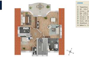 Moderne, lichtdurchflutete 3 Zimmer DG-Wohnung mit großem Süd-Ost-Balkon und Garage – Die vollständige Adresse der Immobilie erhältst du vom Anbieter., 70599 Schönberg, Stuttgart – Vorschaubild 34