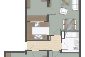 2- Zimmer Souterrain-Wohnung in Düsseldorf-Grafenberg! – Die vollständige Adresse der Immobilie erhältst du vom Anbieter., 40629 Grafenberg, Düsseldorf – Vorschaubild 15