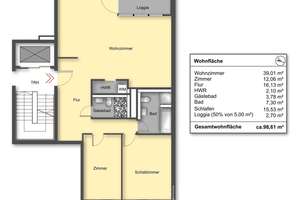 Schöne 3-Zimmer-Wohnung in zentraler Lage – Die vollständige Adresse der Immobilie erhältst du vom Anbieter., 20457 HafenCity, Hamburg – Vorschaubild 14
