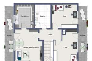 Freistehendes Einfamilienhaus mit
Einliegerwohnung, Garage & großer Terrasse – Die vollständige Adresse der Immobilie erhältst du vom Anbieter., 64839 Münster – Vorschaubild 15
