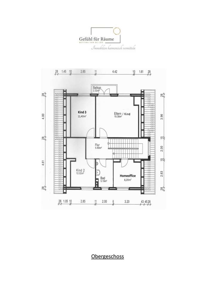 Grundriss Obergeschoss
