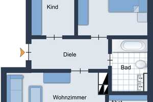 Bestlage im Bismarckviertel/Schillerstr.: Hübsche 3 Zimmerwohnung mit 2 Balkonen – Krefeld – Vorschaubild 12