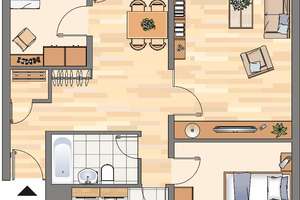 Sofort verfügbar! 3-Zimmer-Wohnung in Dortmund Scharnhorst inkl. 200 EUR Baumarktgutschein – Spannstraße 8, 44328 Scharnhorst-Ost, Dortmund – Vorschaubild 11