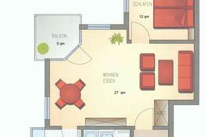 // Frisch renoviert - Balkon - Stellplatz TG - ruhige Lage // – 4158 Wiederitzsch, Leipzig – Vorschaubild 3