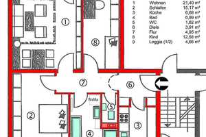 NAHE MÖGELDORFER PLÄRRER UND TIERGARTEN: 3-ZIMMER-ETW MIT GROSSEM SÜDBALKON UND AUSSEN-STELLPLATZ – Ostendstraße 220, 90482 Nürnberg – Vorschaubild 30
